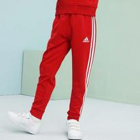Adidas Vaikų Vėjui Atsparūs Sportiniai Kelnės Su Manžetais 128 gray