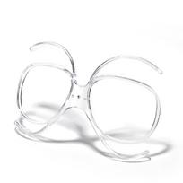 Portable Transparent Ski Goggles Butterfly Clip Insert PC Myopia Frame Optical Adaptor Flexible Myopia Glasses Frames