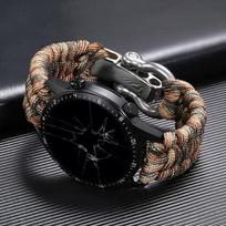 Naujas patobulintas 22 mm/20 mm reguliuojamas sagties virvelinis laikrodžio dirželis nailoninis 22mm black