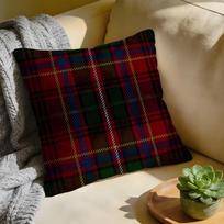 Pagalvės užvalkalas skalbti lininiai minkšti kvėpuojantys dekoratyviniai dėklai sofai namų pagalvei Šiaurietiški škotiški raštai Tartanas 40x40cm