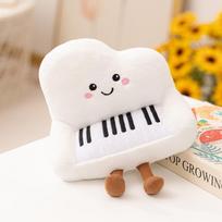 Muzikos instrumentų serijos pliušinis žaislas, minkšta lėlė, mielas pianinas, saksofonas, bosinė gitara, kinų citra pipa, pagalvė, kūrybiška dovana