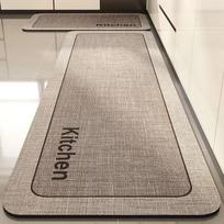 Kilimas Virtuvės Grindų Kilimėlis PVC Oda Atsparus Vandeniui Neslystantis Ilgas Kilimas Atsparus Aliejui Kojų Kilimėliai Rožinis Gėlės Namų Dekoro Kilimai 40x120cm