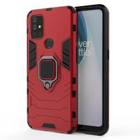 Dėklas Oneplus Nord N10 5G, TPU buferis, magnetinis žiedo laikiklis, silikoninis šarvuotas galinis dangtelis, One Plus Nord N10 telefono dėklas, Nord N10 5G For OnePlus 7T Pro raudona