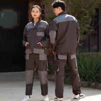 Welding Suits Working Bib Overalls Protective Auto Repair Strap Jumpsuits Durable Tooling Uniform Mechanic Multi-Pocket Coverall XL black