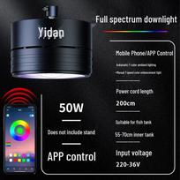 Viso spektro LED akvariumo šviestuvas dumbliams, samanoms ir augalams auginti natūralaus upelio akvariumuose