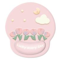 Tulip Silicone Cartoon Mouse and Keyboard Wrist Rest Pad for Home, Office, and Gaming