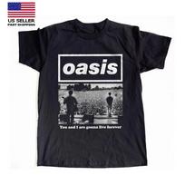 New Hot Oasis Tour Shirt, Liam Noel Gallagher Black Unisex  Size S-5XL Unisex T-Shirt L black
