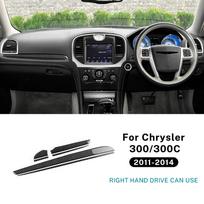 Carbon Fiber Dashboard Trim for Chrysler 300 300C 2011-2014 LHD RHD For RHD Black Carbon