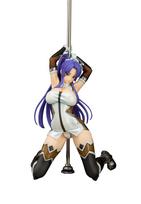 Queented Taimanin Asagi 3 Yatsumurasaki Pole Dance Scale Complete Figure Ver. 1/7 blue
