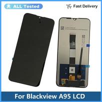 Pilnas LCD ekrano ir lietimui jautraus stiklo surinkimas, skirtas Blackview A95 gray