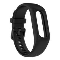 Klasikiniai apyrankės aksesuarai Riešo laikrodžio dirželis Silikoninis dirželis Sportinis riešo dirželis Skirtas Garmin Vivosmart 5 black