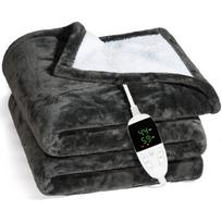 Electric Heating Pad Warmers for Men Women Pain Relief Cramps Menstrual with 6 Heat Levels 4 Timer Setting 130*150mm Gray 1