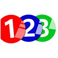 Acrylic Number Tags (50-Pack) blue