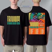 Trivium Band North America 2025 Struck Dead Tour T shirt Unisex T-Shirt XXXL brown