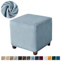 Ottoman užvalkalas Tampri Miegamojo Pakoja Užvalkalas Svetainės Kėdutės Užvalkalai Plaunamas Baldų Apsaugas 3 Dydžio Aksominis Kvadratinis S stool Cover 1pc