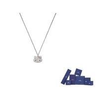 Swarovski Hello Kitty Swarovski Crystal Necklaces Women's Silver 5013195 F-Brand Original Box gray