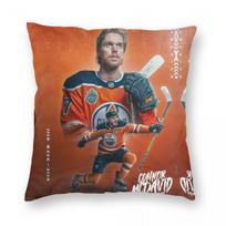 Connor Mcdavid 97 For Edmonton Oilers Fans (29) Square Pillowcase Pillow Cover Cushion Throw Pillow For Home Sofa Living Room Short plush 18*18(CM)-1Pcs