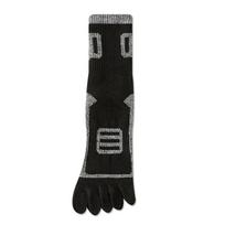 Mesh Five Finger Socks Breathable Five Toe Socks Patchwork Split-toe Socks  Fitness StyleA black