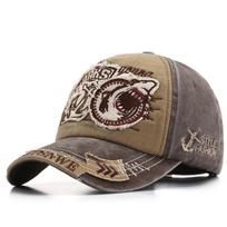 Retro Vintage Distressed Trucker Baseball Cap For Men And Women Khaki gray