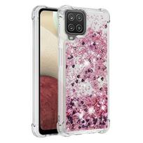 Skirta Samsung Galaxy A12 SM-A125F dėklas su greitai besisukančiais smėlio ir blizgučių skysčiu, skirta Samsung A12 A 12 Nacho A127F telefono dėklai, apsauginis dangtelis Samsung A12
