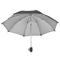 DSLR Camera Umbrella with Ballhead Multi-angle Adjusted Sunshade Rainy Protectors Holder Umbrella for Live Broadcasting gray