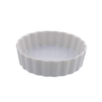 Stalo indai Rytų Baltas Apvalus Pyragų Padėklas, 4 col. (10 cm), ym-C2-2001-0 white