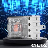 230V 10A Step Relay Electromechanical Relay (Stepper) with Separate Coil Circuit and Contacts 1NO Contacts pilka