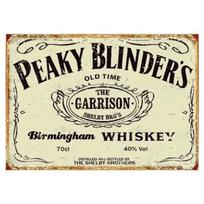 Vintažinis „Peaky Blinders“ skardinis ženklas Retro metalo meno plokštelė namų barui, aludinei, kavinei, restoranui Sienų dekoras  x Colio 20x30cm（7.8x11.8inch） gray