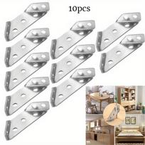 10PCS Angle Corner Brackets Fasteners Heavy Protector Right Triangular Angle Corner Stand Supporting Cabinet Furniture Hardware