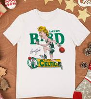 Larry Bird Vintage 1980s Boston White Men S234XL Tshirt Unisex T-Shirt XXXL blue