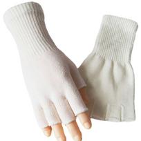 Thicken Long Mitten Half Finger Fingerless Gloves Winter Knitted Gloves  Men Women balta