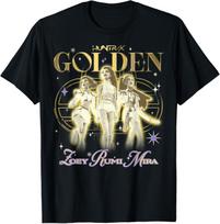 Kpop Demon Hunters Huntrix Golden Zoey Rumi Mira T-Shirt XL beige