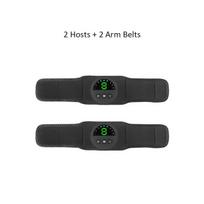 EMS raumenų stimuliatorius masažuoklis USB elektrinis abs tonikas pilvo diržo vibracija kūno juosmens pilvo svorio metimo fitneso masažuoklis black