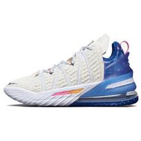 Nike LeBron 18 Los Angeles By Day Sneakers DB8148-200 40.5 white