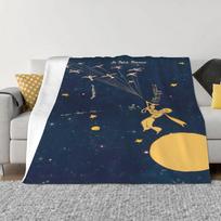 „Le Petit Prince“ pūkuoti minkšti pledai ir užtiesalai, kelių užtiesalas, karališko dydžio, prabangi patalynė, lovos užtiesalas namams ir dekoravimui, megztas pledas. 40x50in