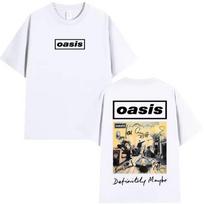 Rapper Oasis Live 25 Tour T-Shirt Men's Women Summer Tide Style Casual O-Neck Short Sleeves Shirts Hot Sale Oversized Streetwear M gray