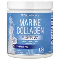 Vitauthority, Marine Collagen, Unflavored, 180g (6.35oz)