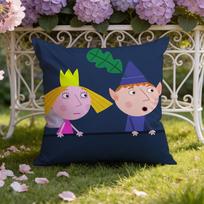 B-Ben And H-Hollys Little Kingdom Cushion Cover Home & Car Dual-Scene Pillow Cover: Reversible for Premium Comfort 30X30cm beige