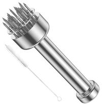 Stainless Steel Meat Tenderizer with 21 Needles Professional Kitchens Tool Firm Meat Grinder Compact Meat Piercing for Steak and sidabras