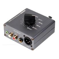 Universal Music Level Attenuator With Multiple Connection Interfaces For Enhanced Sound Quality for Studio Recording 1 gray