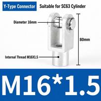 1Pcs M6 M8 M12 M16 M20 Threaded Y Type Cylinder Fitting  for SC MAL MA Cylinder Y-63 M16x1.5