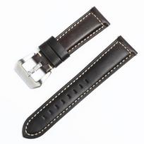 Pena Leather Strap Oil Wax First Layer Cowhide Open Edge Bead Sports Bracelet 22/24mm Watch Strap 26mm
