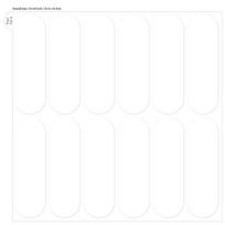 INS Style Oval Brick Self-Adhesive Tile Sticker - Waterproof, Oil & Heat Resistant, Ideal for Kitchen & Bathroom Renovation. 25.4 x 25.4 cm