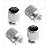 For Opel OPC Line Rocks Insignia Zafira Mokka LOGO 4pcs Car Wheel Tire Valve Aluminum Caps Tyre Stem Covers  g1 Airdust Waterproof (as the picture,1set) gray