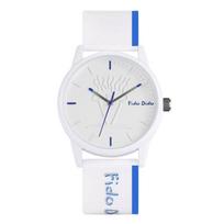 Fido Dido Seven up Kid Watch for Men and Women, Fashionable and Versatile Simple Round Wristwatch, Luminous Quartz Watch 42.2 mm white