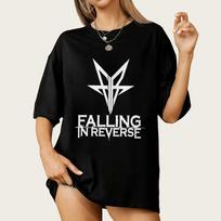 Falling In Reverse T-Shirt - Unisex Rock Music Band Merch - Rocker Style Tee - Concert Shirt - Hard Rock Music Gift L black