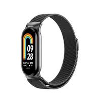 „Mi Band“ 8 7 6 5 4 3 Metalinis magnetinis dirželis, skirtas „Xiaomi Mi Band“ 3 4 5 6 7 8 Apyrankė „Xiomi MiBand 8 Correa“ riešo apyrankė, keičiamas dirželis For Mi Band 8 juoda