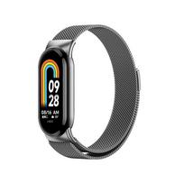 „Mi Band“ 8 7 6 5 4 3 Metalinis magnetinis dirželis, skirtas „Xiaomi Mi Band“ 3 4 5 6 7 8 Apyrankė „Xiomi MiBand 8 Correa“ riešo apyrankė, keičiamas dirželis For Mi Band 8 gray