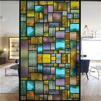 Langų plėvelė Matinio vitražo plėvelės Bažnyčios statinės prigludimo Privatumo plėvelės lipni langai Lipdukas Virtuvė Biuro namų dekoras 40cm x 90cm gray