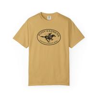Pony Express Rider Graphic T-shirt | Vintage Mail Logo S beige
